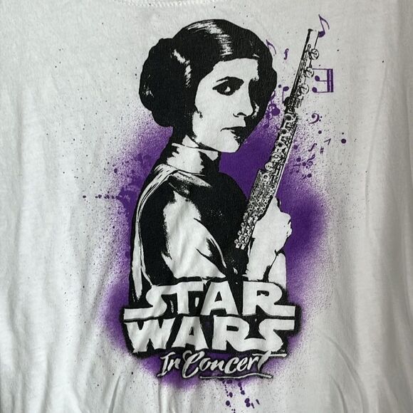 Star Wars RARE Concert Graphic Tee. Princess Leia - Picture 2 of 6